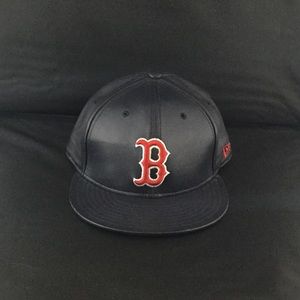 New Era Leather Boston Red Sox Fitted